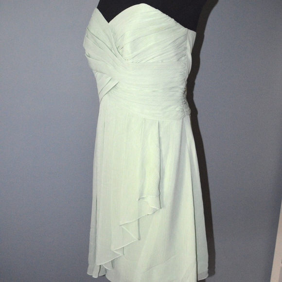 Davids Bridal Short Chiffon Crinkle Dress - Picture 5 of 9